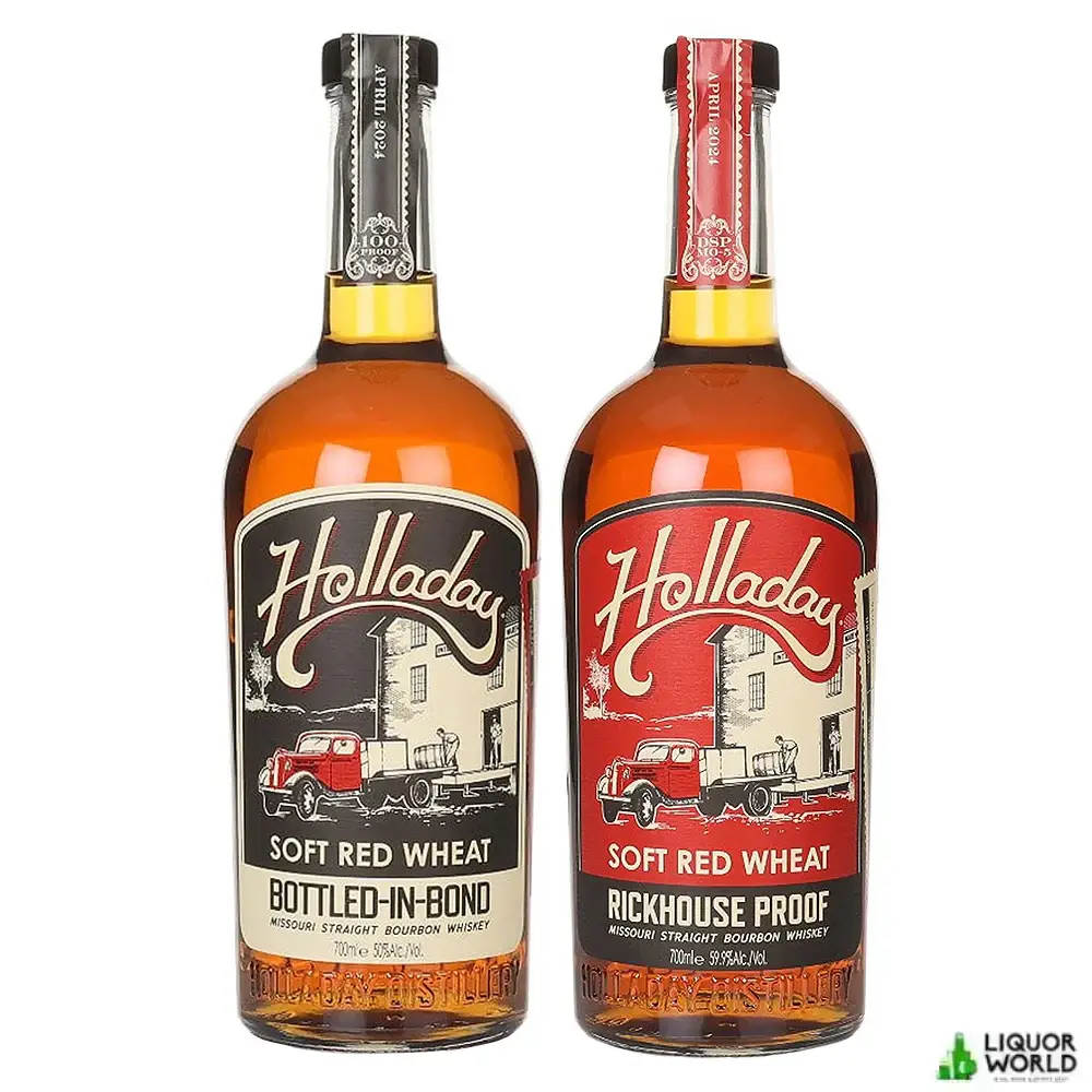 Ben Holladay 6 Year Old Soft Red Wheat Bundle Missouri Straight Bourbon Whiskey 2 x 700mL Ben Holladay 6 Year Old Soft Red Wheat Bundle Missouri Straight Bourbon Whiskey 2 x 700mL