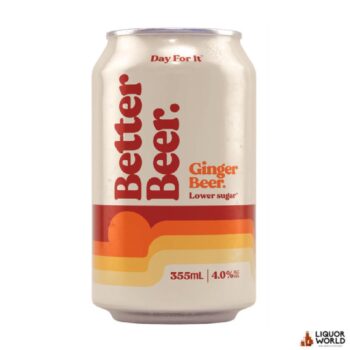 Better Beer Ginger Beer Cans 355ml (24 Pack)