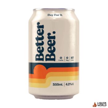 Better Beer Zero Carb Craft Beer Cans 355ml (24 Pack)
