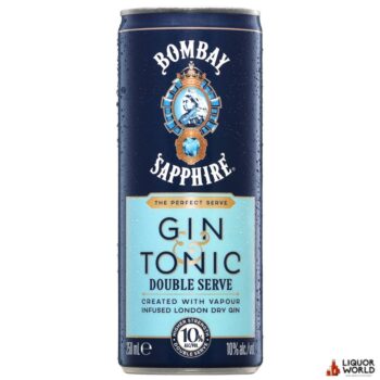 Bombay Sapphire Gin & Tonic Double Serve 250ml Cans (24 Pack)