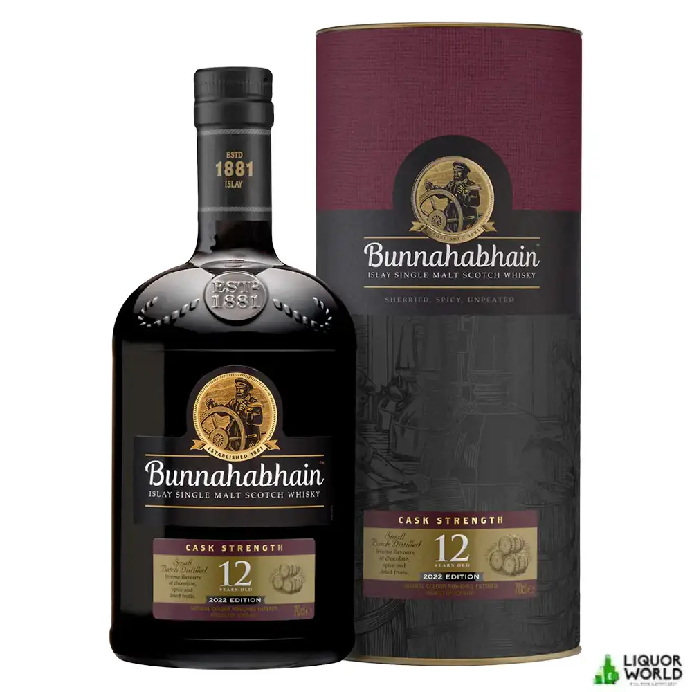 Bunnahabhain 12 Year Old Cask Strength 2022 Single Malt Scotch Whisky 700mL Bunnahabhain 12 Year Old Cask Strength 2022 Single Malt Scotch Whisky 700mL