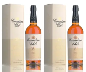 Canadian Club 20 Year Old Whisky 750mL 2 bottles