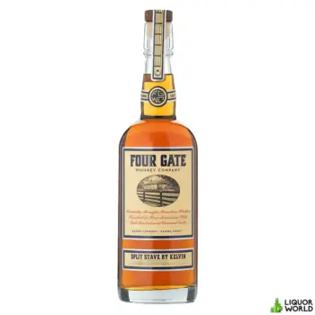 Four Gate Split Stave By Kelvin Flagship 2023 Barrel Proof Kentucky Straight Bourbon Whiskey 750mL