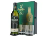 Glenfiddich 12 Year Old + 2 Glasses Gift Pack Single Malt Scotch Whisky 700mL