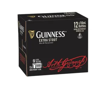 Guinness Extra Stout 750ml (12 Pack)
