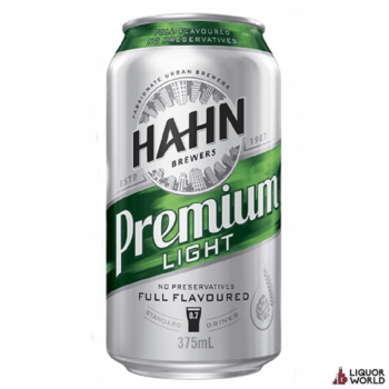Hahn Premium Light Beer Cans 375ml (24 Pack)