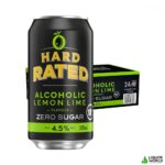 Hard Rated Alcoholic Lemon & Lime Zero Sugar Case 24 x 375mL Cans