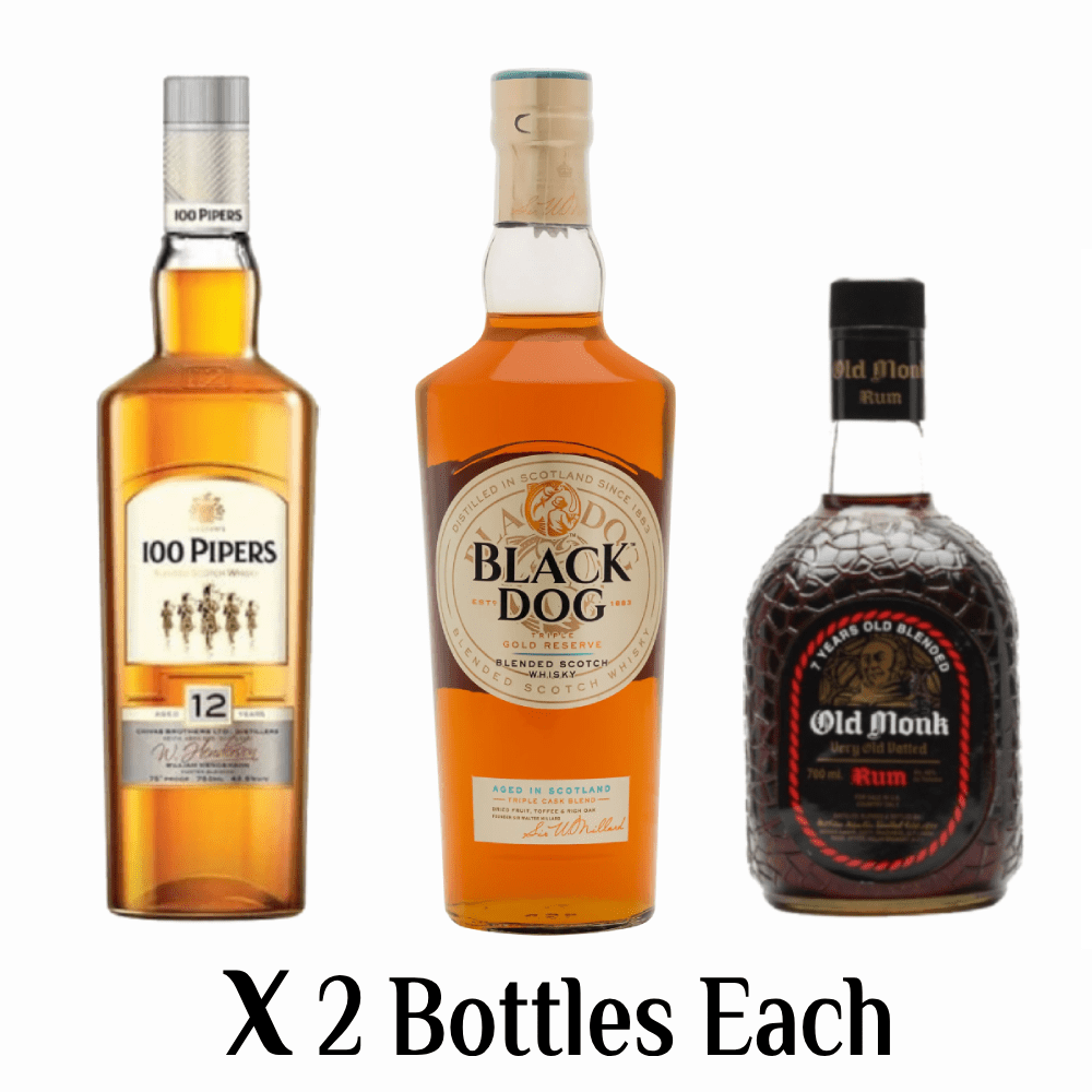 Old-Monk-7YO-Rum-100-Pipers-12YO-Black-Dog-Triple-Gold-Reserve-–-6-Bottle-Combo-Pack-2-Each-1.png