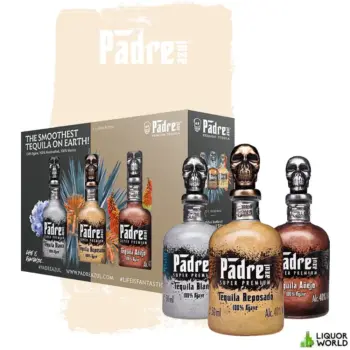 Padre Azul Super Premium Tequila Trio Tasting Set Blanco, Reposado & Anejo 3 x 50mL