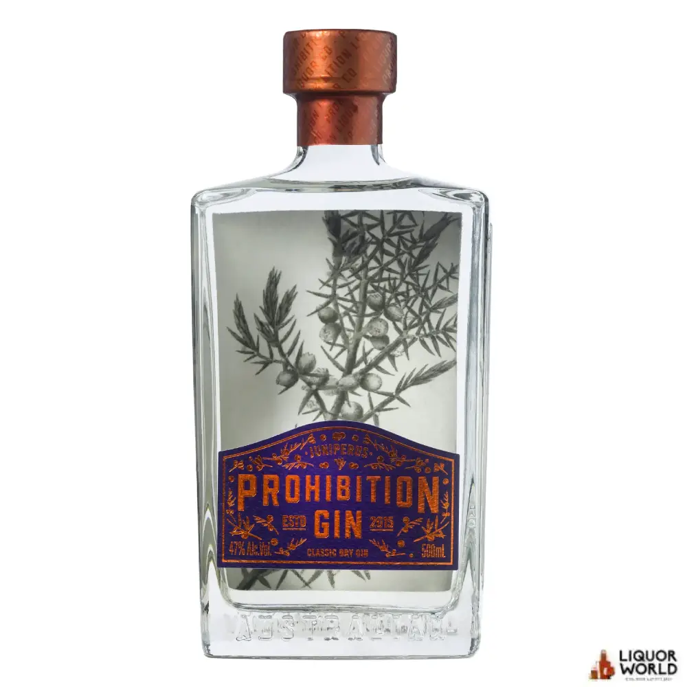 Prohibition Liquor Co Juniperus Gin 500ml Prohibition Liquor Co Juniperus Gin 500ml
