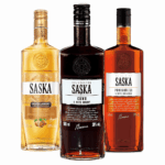 Saska Flavoured Vodka Collection – Coffee, Hazelnut Caramel & Orange Bourbon (3 x 500mL)