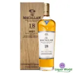 The Macallan 18 Year Old Triple Cask Wooden Box Limited Edition Single Malt Scotch Whisky 700mL