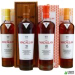 The Macallan Colour Collection 12,15,18 & 21 Year Old Single Malt Scotch Whisky 700mL