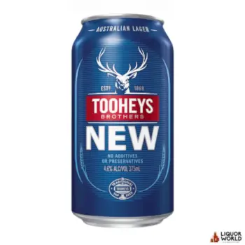 Tooheys New Lager Beer Cans 375ml (30 Pack)
