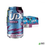 UDL Vodka & Zero Sugar Mixed Berry 24 Pack 375ml Cans