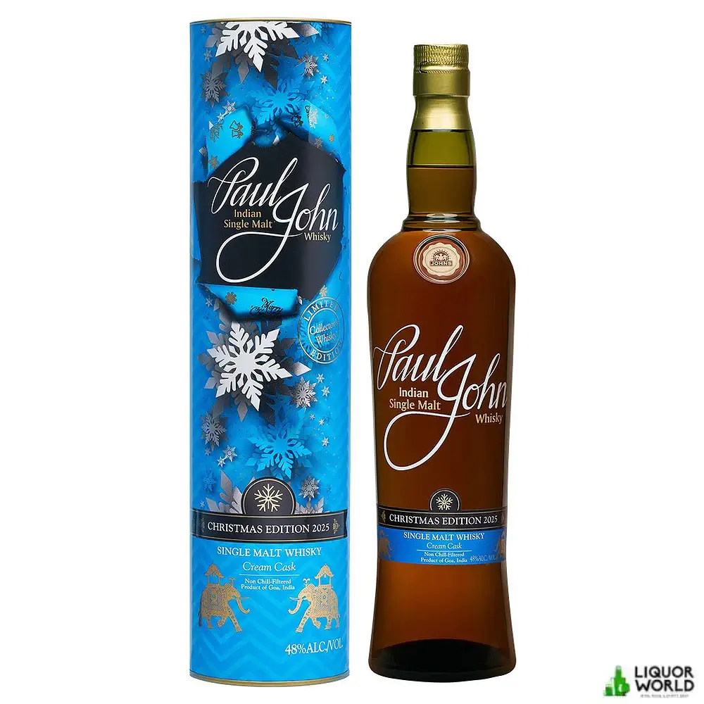 Paul John Christmas Edition 2025 Cream Sherry Cask Single Malt Indian Whisky 700mL Paul John Christmas Edition 2025 Cream Sherry Cask Single Malt Indian Whisky 700mL