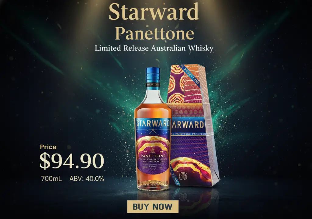 Starward Panettone Limited Release Australian Whisky 700mL banner